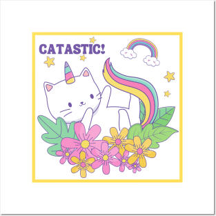 CATASTIC! Cute Unicorn Kitten Posters and Art